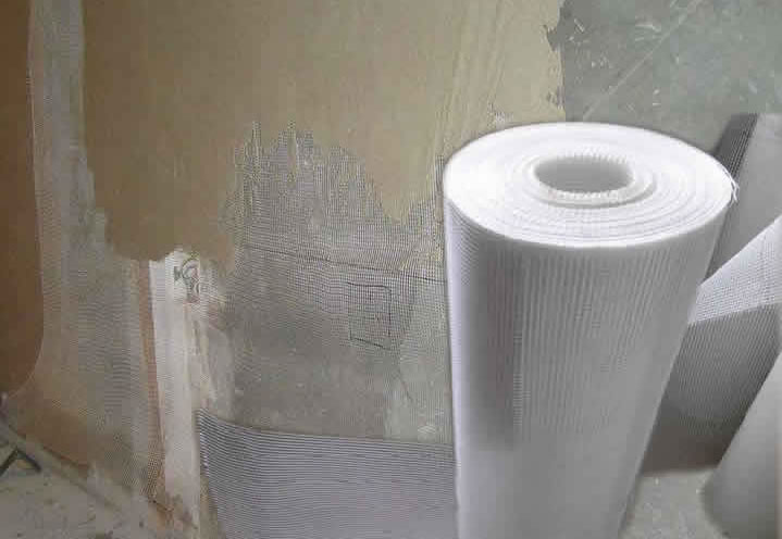 Non Alkali Fiberglass Mesh for Mortar Wall Reinforcement Againt Shrinkage.