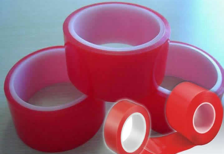 Transparent PET Film Acrylic Adhesive Double Sided Polyester Tape for Power Loops Wrapping.